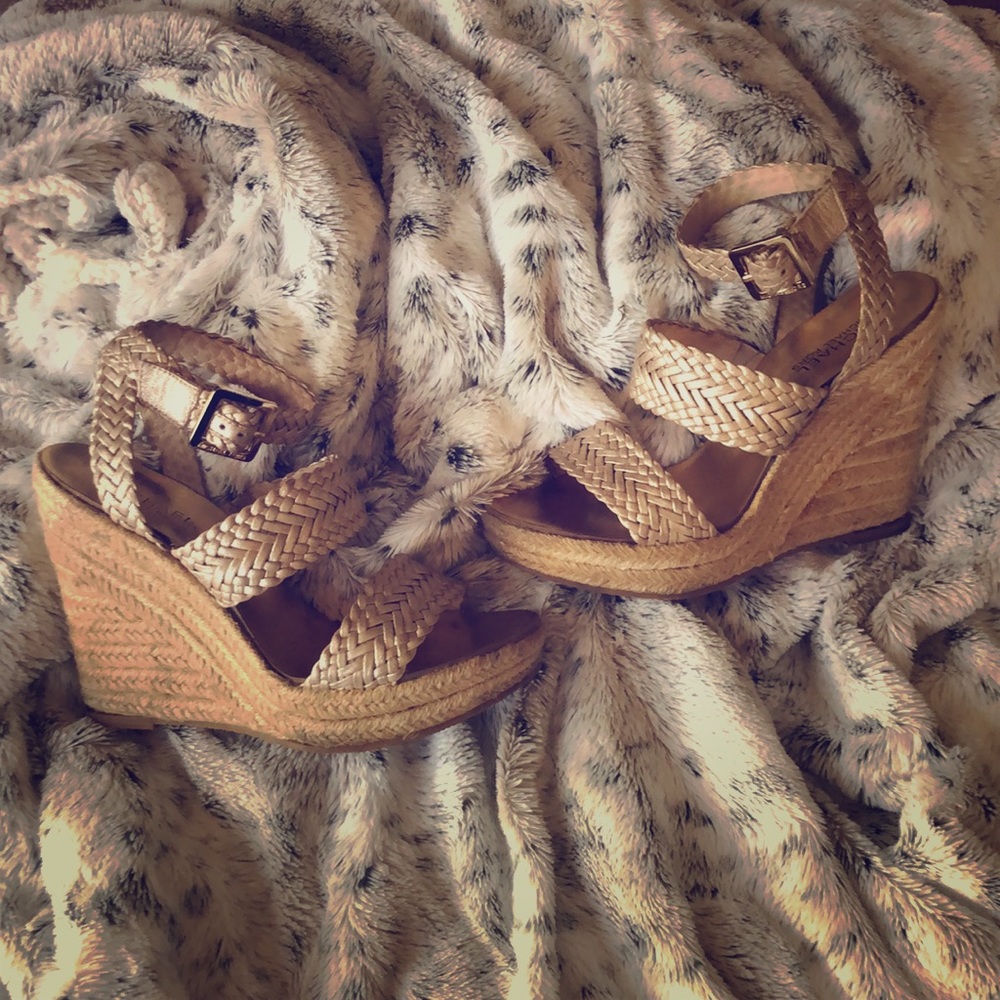 MICHAEL KORS JUNIPER ESPADRILLE WHITE GOLD SANDAL